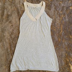 Joie racerback double layer soft knit dress with silk trim